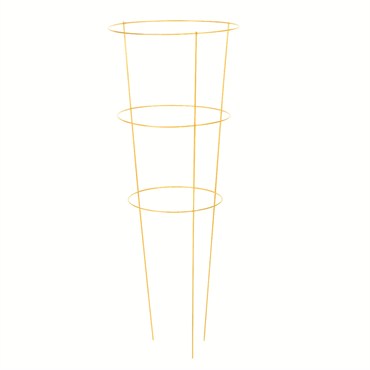 Panacea 42" Yellow Tomato Cage 3 Leg 3 Ring