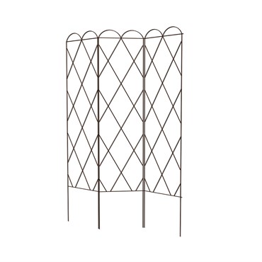 Panacea 60" H Rustic 3 Panel Exp Pea Trellis Rust