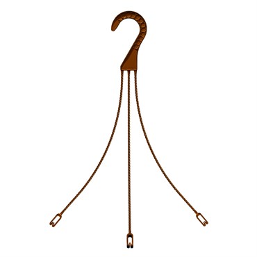POPP MHJ 40 3 STRAND HANGER CHOCOLATE 348/CS