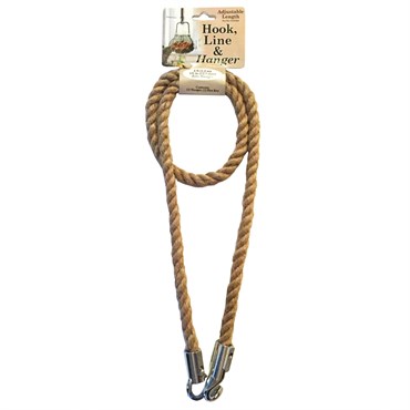 Primitive 1/2" Jute Drop Hanger 4' Adjustable