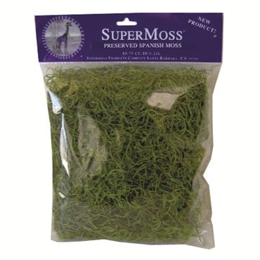 SuperMoss 120cu Bag PR Spanish Moss Grass Green