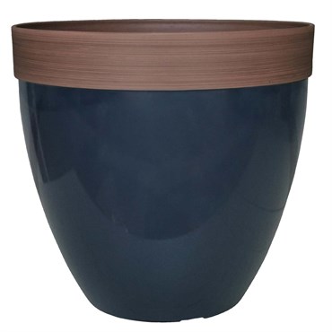 Southern Patio 15" Hornsby Planter Navy Finish