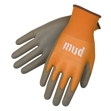 SWI Smart Mud Glove Orange Medium Touchscreen Poly
