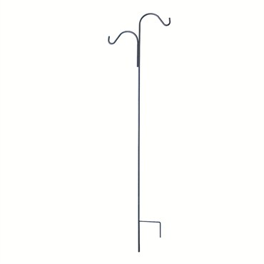Panacea 5/8" Shepherds Hook 90" Double Offset Black