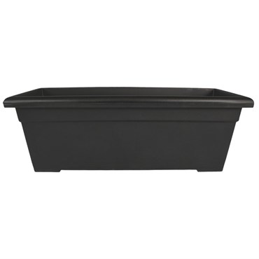 HC 28" Romana Deck Planter Black