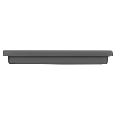 HC 15" Square Accent Saucer Black