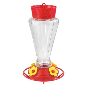 Classic 28oz Royal Glass Hummingbird Feeder 4 Ports