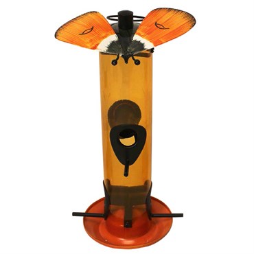 Heath Gossamer Orange Butterfly Bird Feeder