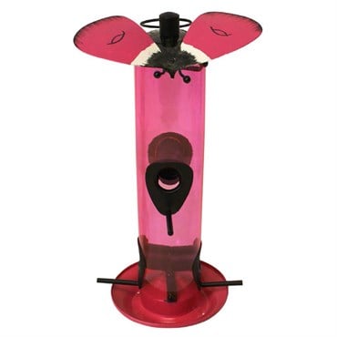 Heath Gossamer Pink Butterfly Bird Feeder
