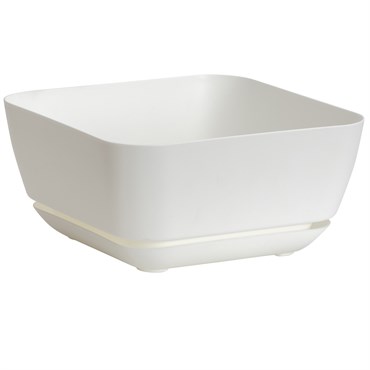 Majestic Gdn Planter White 12"x12" Square Matte