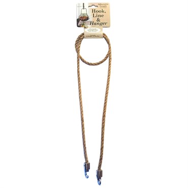 Primitive 1/4" Jute Drop Hanger 4' Adjustable
