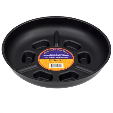 Plant Stand 8" Down Under Saucer Black