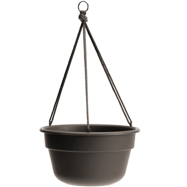 Bloem 12" Durcotta Hanging Basket Peppercorn