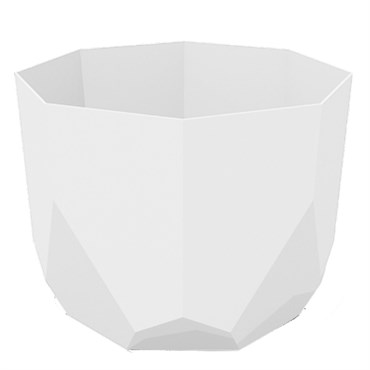 Bloem 6" Tuxton Planter Casper White