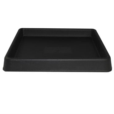 Tusco 12" Square Saucer Black