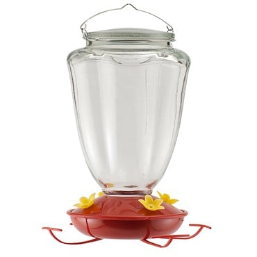 Woodlink Glass Tulip Flower HummingBird Feeder