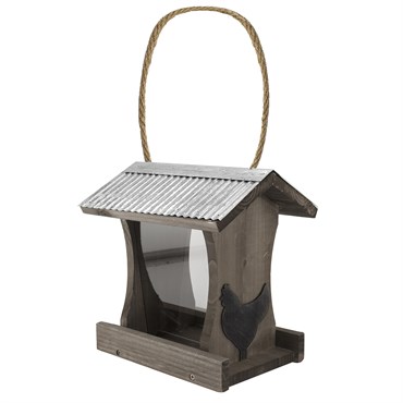 Woodlink Rustic Farmhouse Tall Hopper Feeder Galvanized Roof