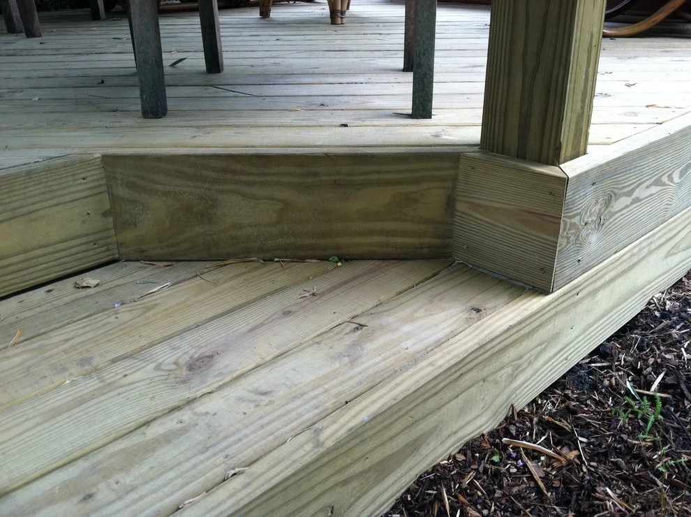 Metairie Backyard Deck, Flagstone and Native Plants by EcoUrban Landscaping - Photo 4