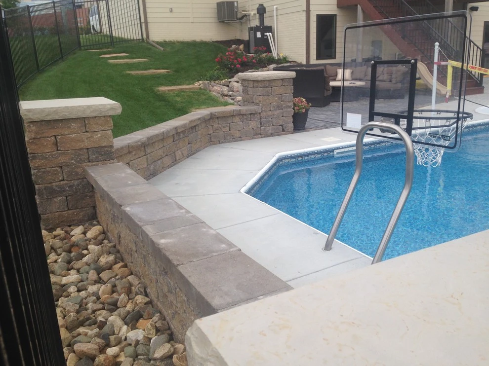 Belgian Block Seating Wall, Granite Boulder Retaining Wall, Paver Patio by Above And Beyond Complete Grounds Maintenance - Photo 15