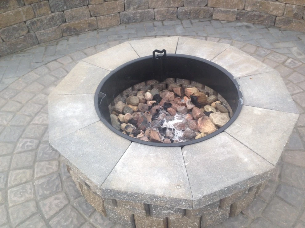 Belgian Block Seating Wall, Granite Boulder Retaining Wall, Paver Patio by Above And Beyond Complete Grounds Maintenance - Photo 8