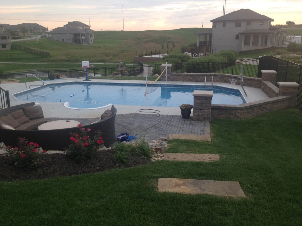 Belgian Block Seating Wall, Granite Boulder Retaining Wall, Paver Patio by Above And Beyond Complete Grounds Maintenance - Photo 18