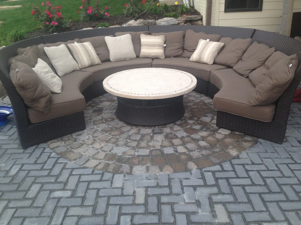 Belgian Block Seating Wall, Granite Boulder Retaining Wall, Paver Patio by Above And Beyond Complete Grounds Maintenance - Photo 10