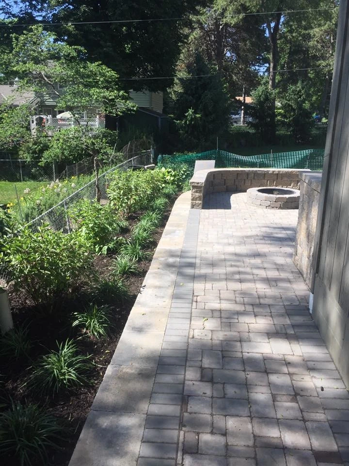 Paver Patio with Fire Pit by Above And Beyond Complete Grounds Maintenance - Photo 7