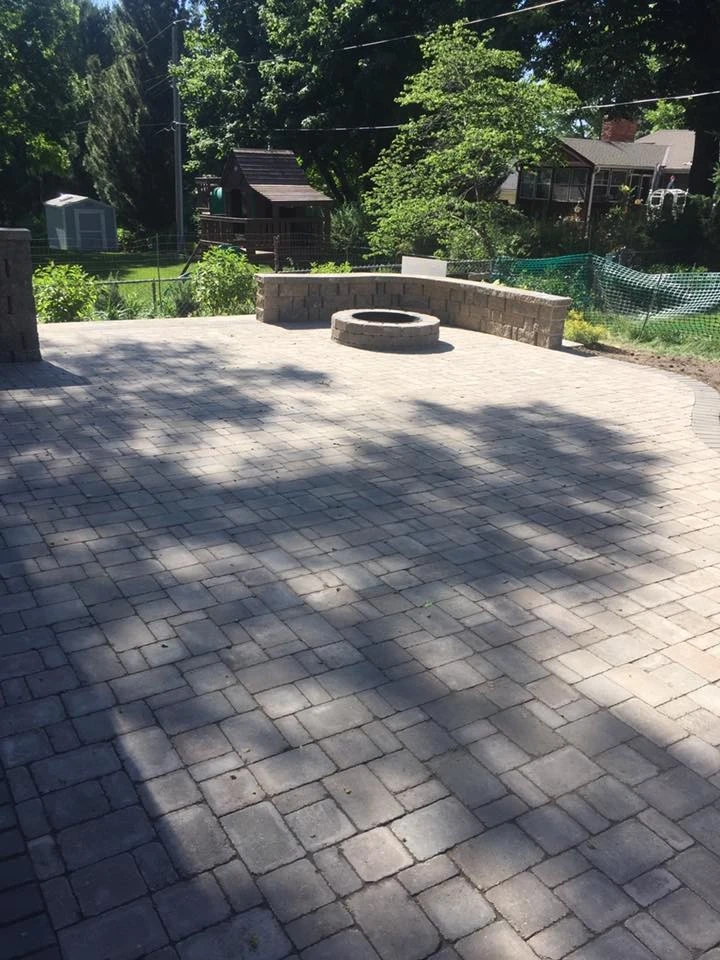 Paver Patio with Fire Pit by Above And Beyond Complete Grounds Maintenance - Photo 2