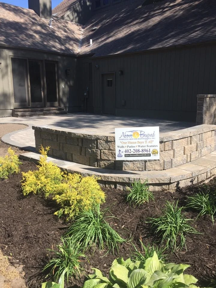 Paver Patio with Fire Pit by Above And Beyond Complete Grounds Maintenance - Photo 4