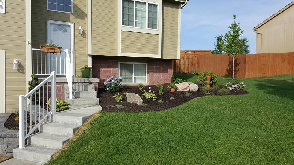 6" Denver Block Wall With Softscape by Above And Beyond Complete Grounds Maintenance - Photo 13