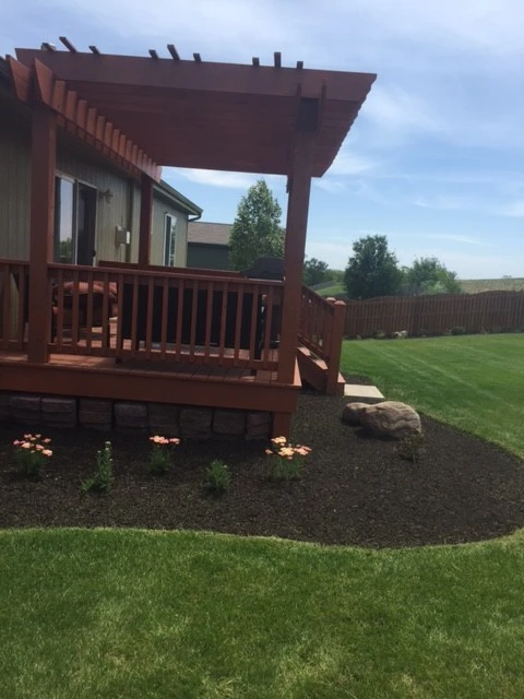 6" Denver Block Wall With Softscape by Above And Beyond Complete Grounds Maintenance - Photo 14