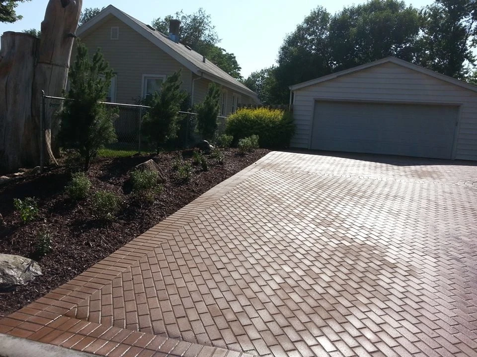 Holland Stone Paver Driveway by Above And Beyond Complete Grounds Maintenance - Photo 7