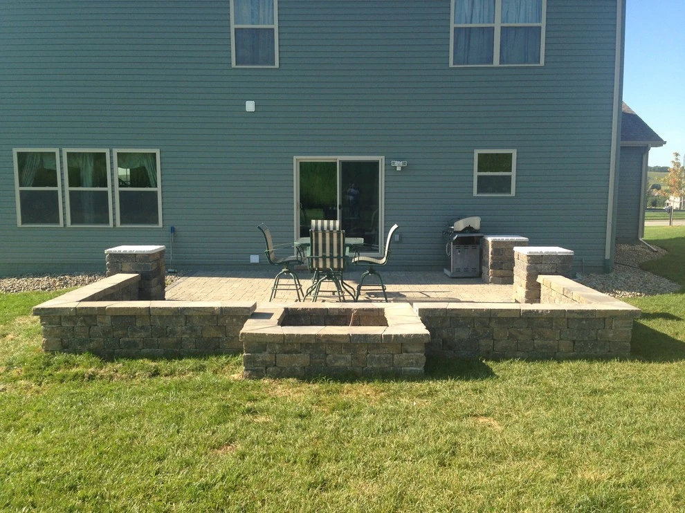 Tumbled Belgian Paver Patio by Above And Beyond Complete Grounds Maintenance - Photo 8