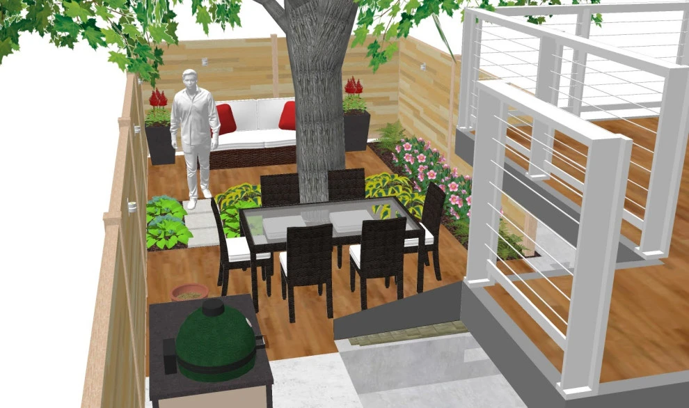 Backyard enclosure and beautification by Lawson Yardscapes - Photo 4