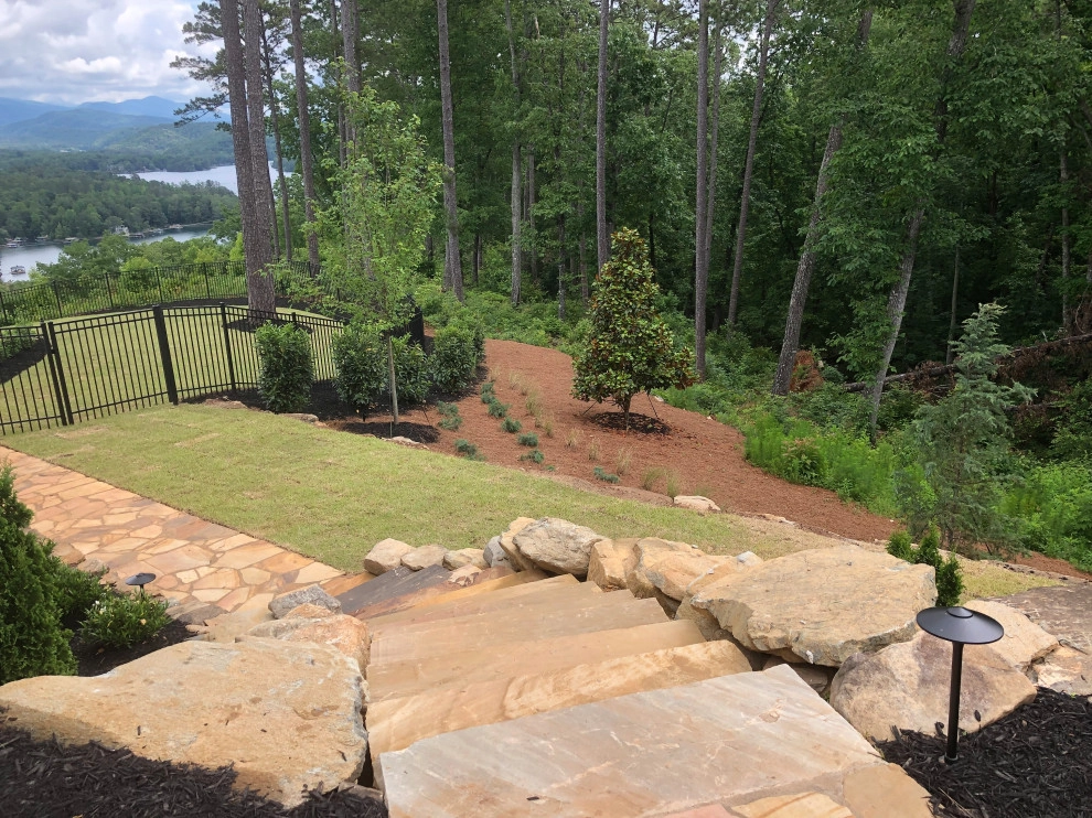 Stone slabs steps by Graham Kimak Landscape Designs - Photo 2