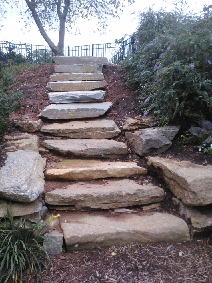 Stone slabs steps by Graham Kimak Landscape Designs - Photo 19