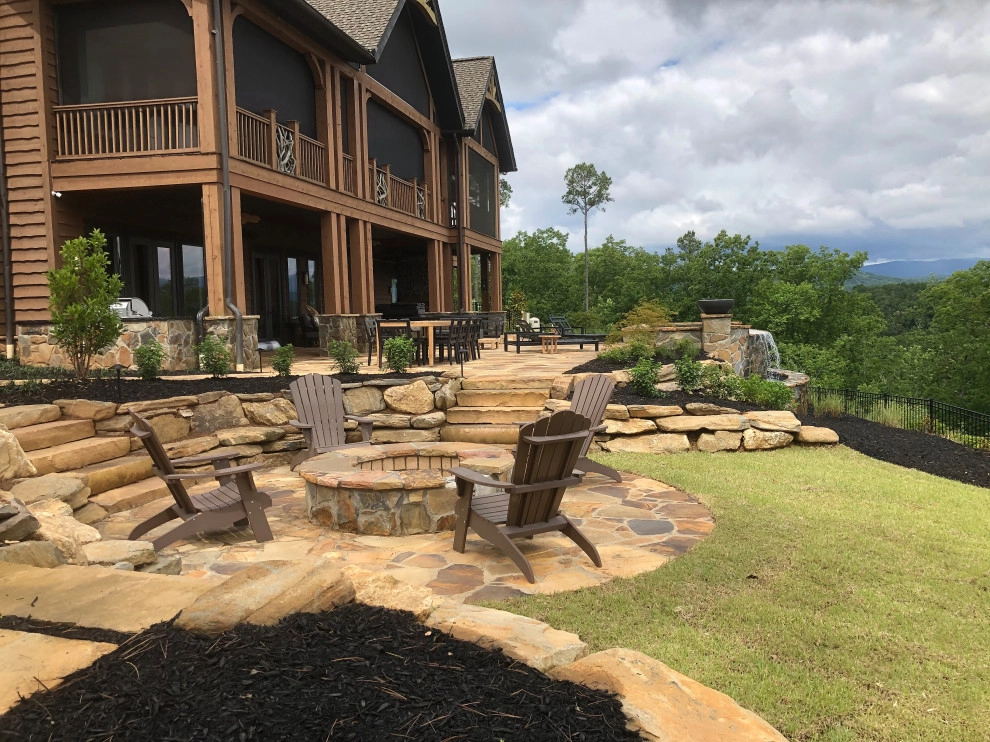 Outdoor terrace stone/concrete/paver by Graham Kimak Landscape Designs - Photo 14