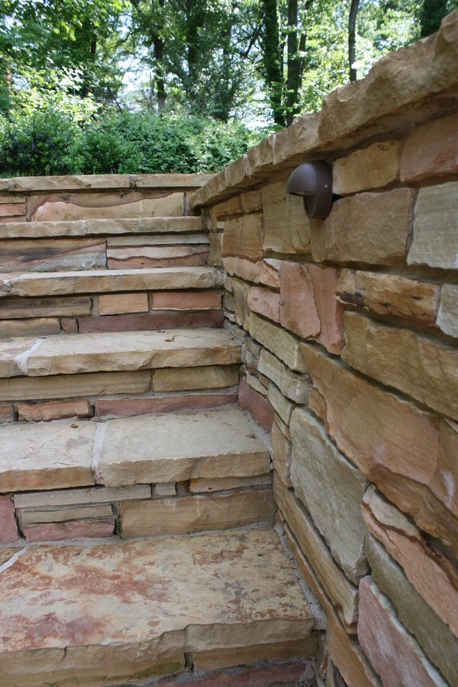 Stone slabs steps by Graham Kimak Landscape Designs - Photo 20