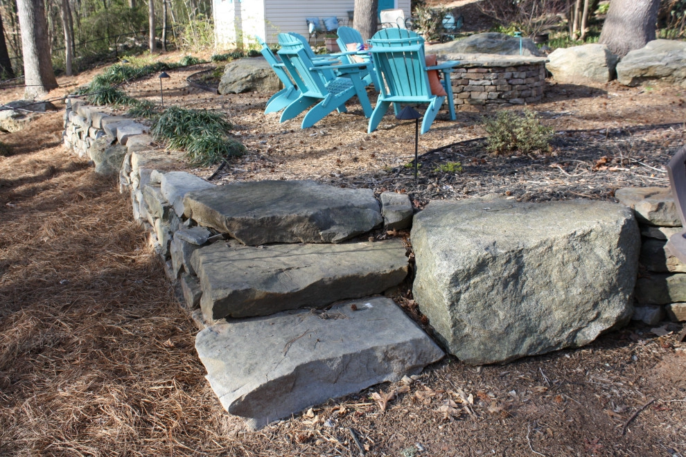 Stone slabs steps by Graham Kimak Landscape Designs - Photo 15