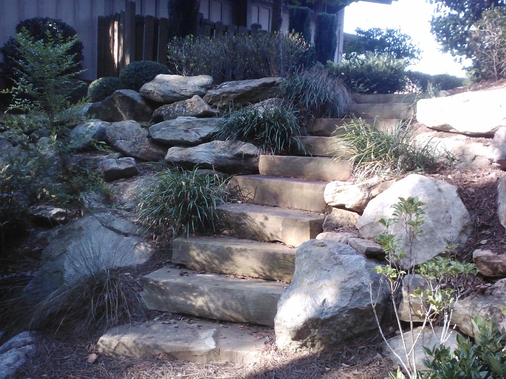 Stone slabs steps by Graham Kimak Landscape Designs - Photo 6