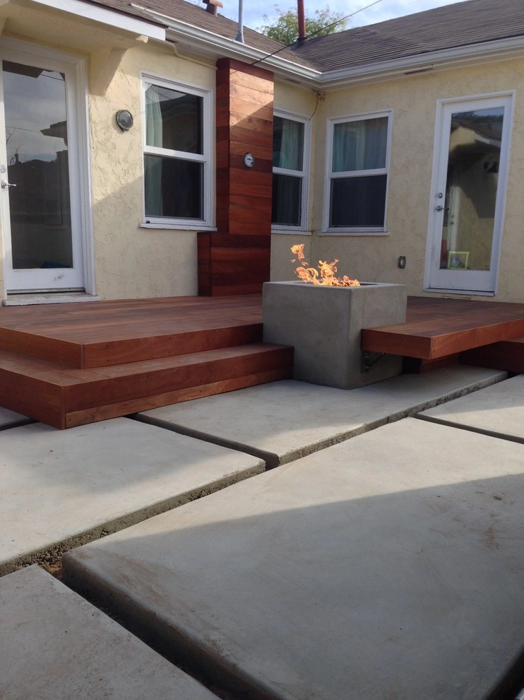 Contemporary Cement Firepit by Gravel And Green - Photo 2