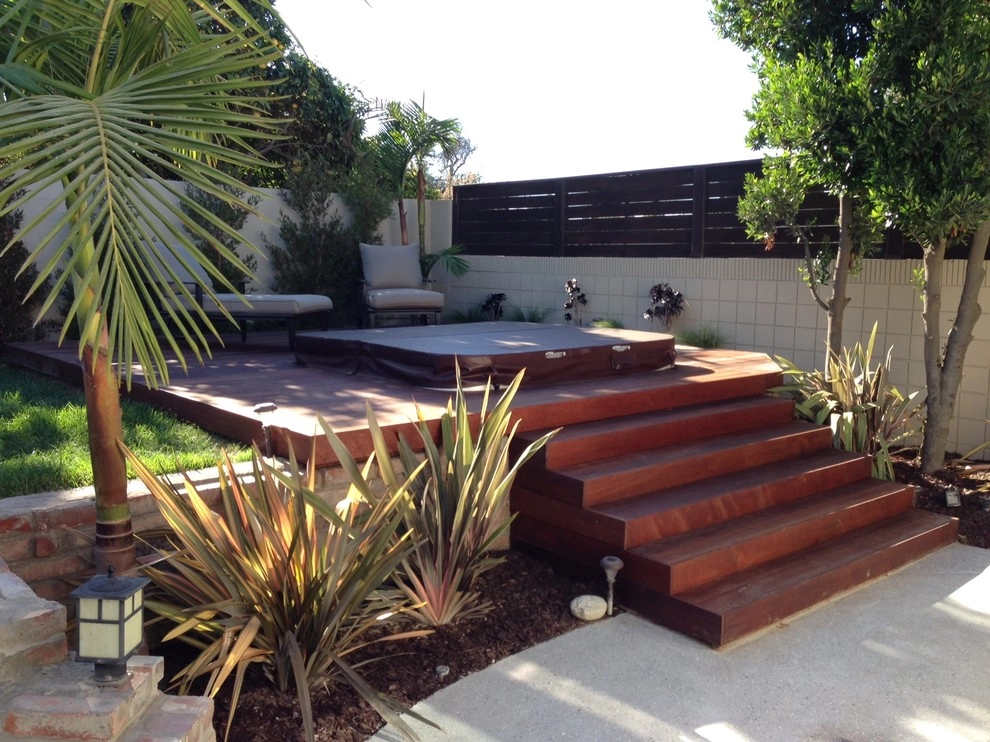 Backyards with Water Features, Pools and Spas by Gravel And Green - Photo 6