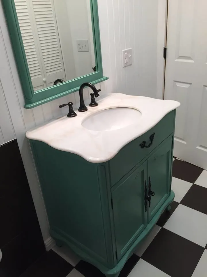 Vintage-Inspired Compact Bathroom Remodel by Technically Aesthetic General Contractors - Photo 6