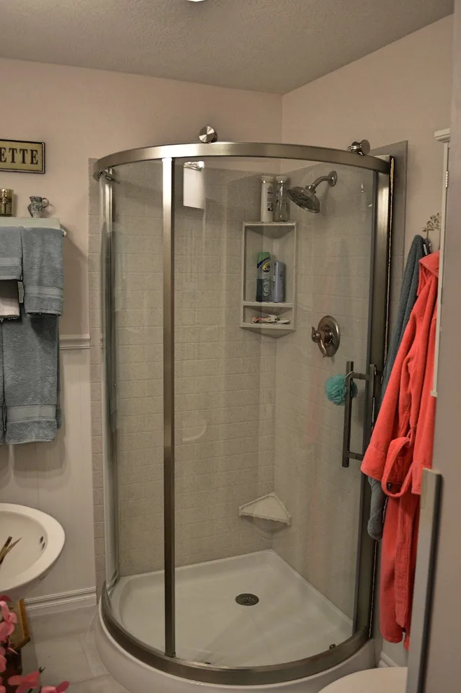Curved Corner Shower by Twin Lakes Woodworking & Remodeling - Photo 2