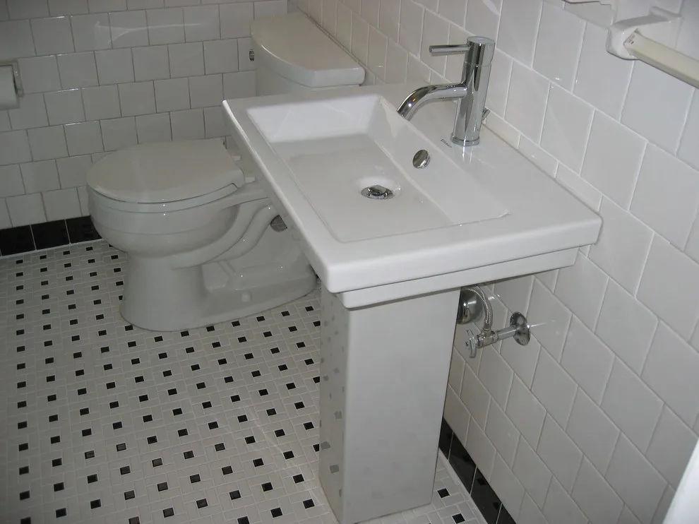 Monochrome Tile Bathroom by Beverly Thomas LLC - Photo 4