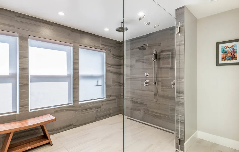 Monochrome Modern Bathroom Renovation by Modern Builders Co LLC - Photo 2