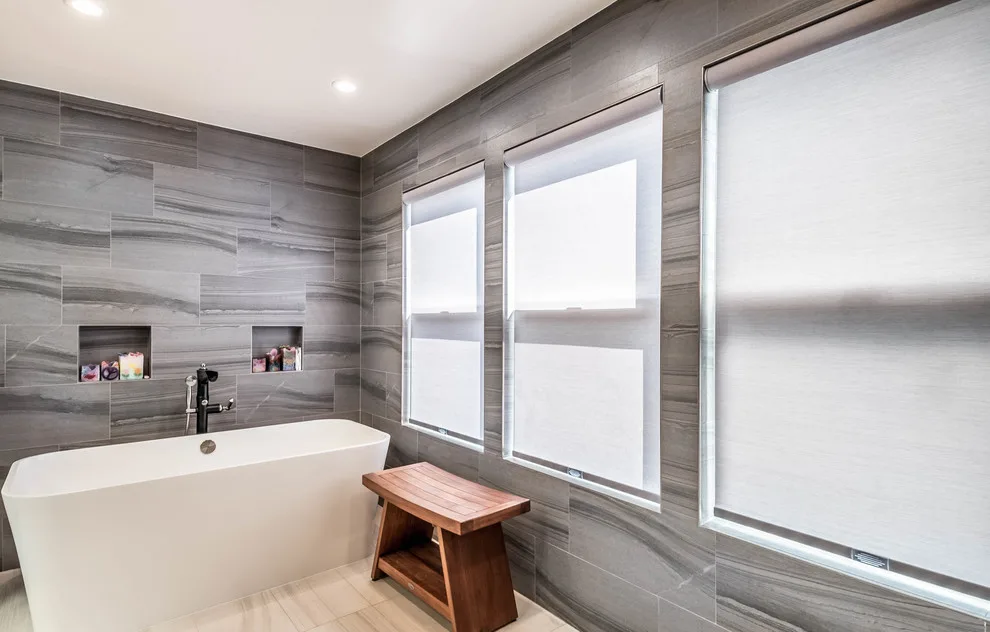 Monochrome Modern Bathroom Renovation by Modern Builders Co LLC - Photo 8