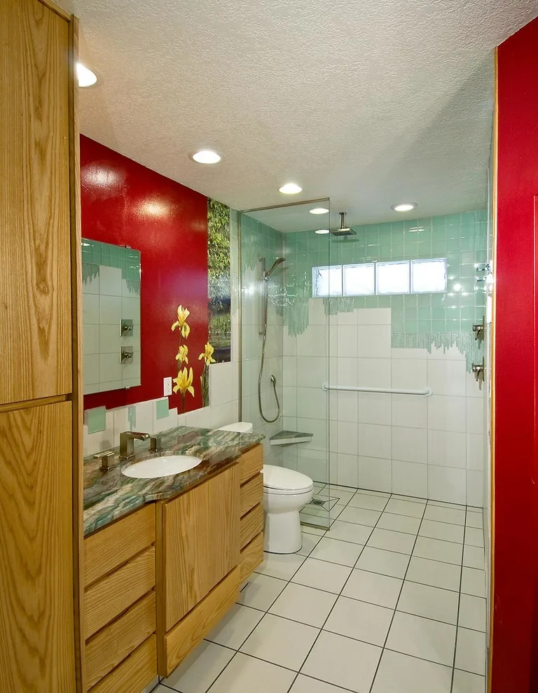 "Glass Rain in the Artist's Bath" by Arch Design, Inc - Photo 3