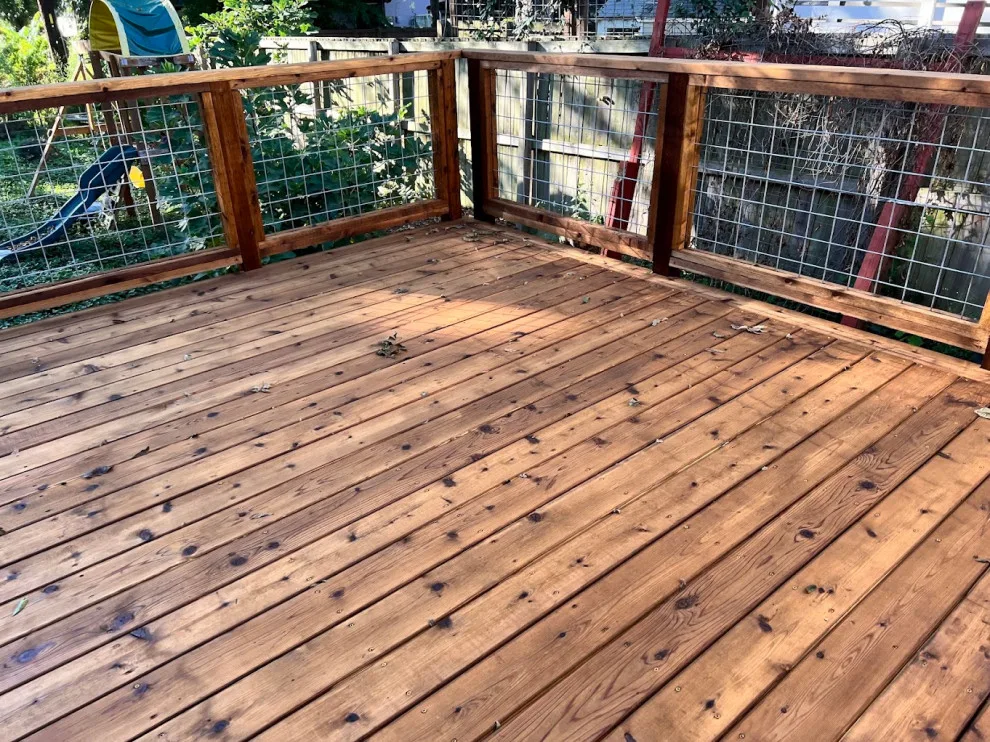Avenue H Front Porch Renovation and Back Deck by Capitol City Wood Works LLC - Photo 6