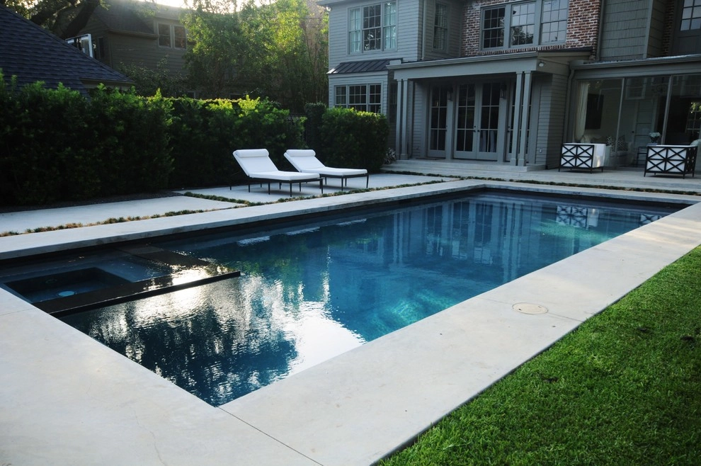 Modern Pool & Landscape in Houston, TX by Gregory/Henry Landscapes - Photo 2